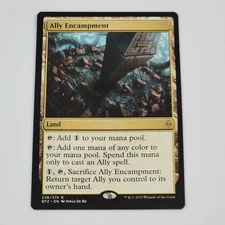 Mtg Ally Encampment - Battle for Zendikar Ally Land Rare Magic the Gathering NM