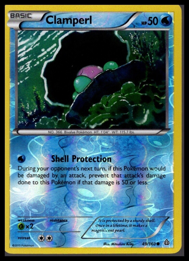 XY - Primal Clash #49/160 Clamperl Rev Holo