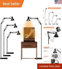 Reptile Heat lamp Reptile Light Fixture with Heat Lamp Stand,Height Range fro...