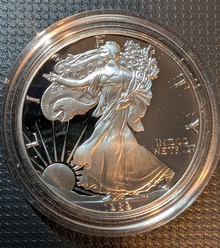 United States Mint American Eagle 1 oz Silver Proof Coin 0.999 Fine Uncertified