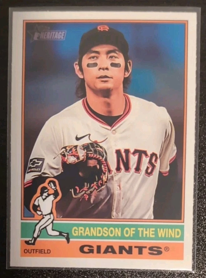 Jung Hoo Lee 112 Nickname Variation Grandson Of The Wind 2025 Topps Heritage SP - Image 3 of 3