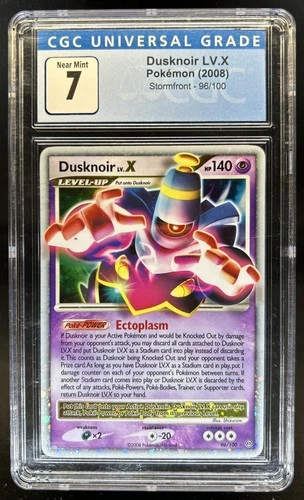 2008 Pokemon Diamond & Pearl Stormfront Dusknoir LV.X #96/100 CGC 7