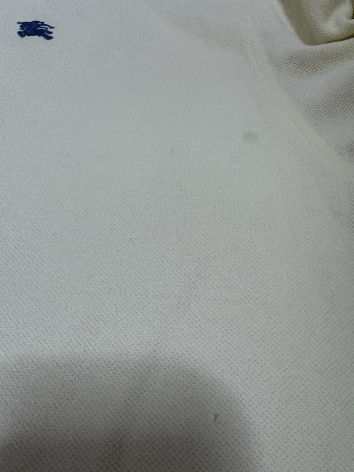 Burberry London Mens Polo Shirt - Size 4 (S-M) - White - Genuine image 5