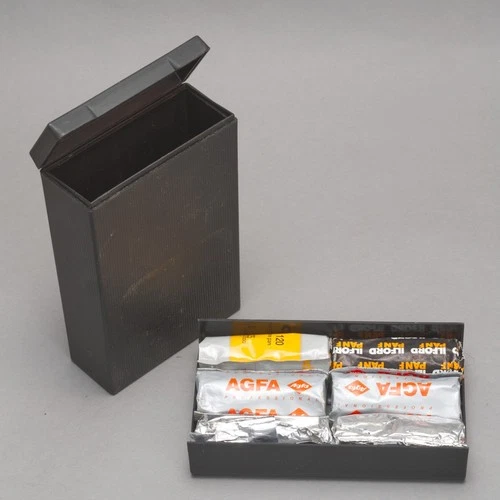Lot of 6 Rolls Black & White film with Film Guardian-Kodak AGFA Ilford Macophot - product listing photo