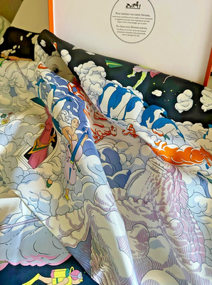 BNIB Full Set: Hermès 90 Silk Scarf 