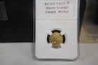 1925p $2.50 Indian Head 1/4 Eagle Gold Coin 90% Gold. Nice Coin