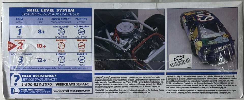 Revell Robert Pressley #29 Cartoon Network Wacky Racing 1:24 NASCAR Model Kit - Image 4 of 4