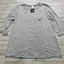Now N Forever Chic and Charming Heather Gray Southern Boutique LG Top - Comfort