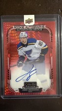 2025-26 O-Pee-Chee Platinum Jimmy Snuggerud Red Prism Rookie Auto /50 Redemption