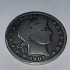 1907-D 50C Barber Half Dollar