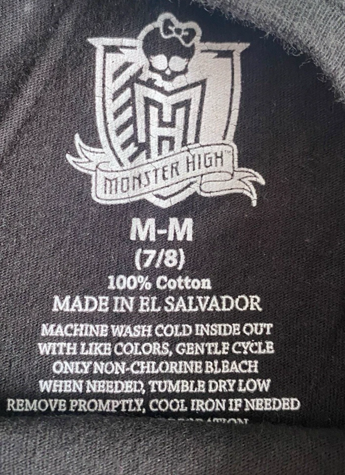 Camisa Monster High Draculaura Niñas 7/8 So Linda It’s Scary Capas Manga Larga Foto 3 de 4