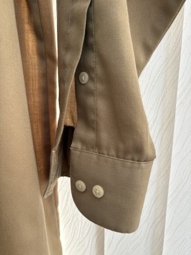 Geoffrey Beene Men's Mustard Colour Shirt Size L Collar Size 16” - Picture 3 of 6
