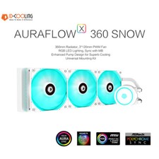 Liquid CPU Cooler White 360mm PWM RGB AURA All-In-One Water Cooling Radiator PC
