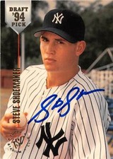 Steve Shoemaker autographed baseball card 1994 Topps Stadium Club #52 Draft Pick