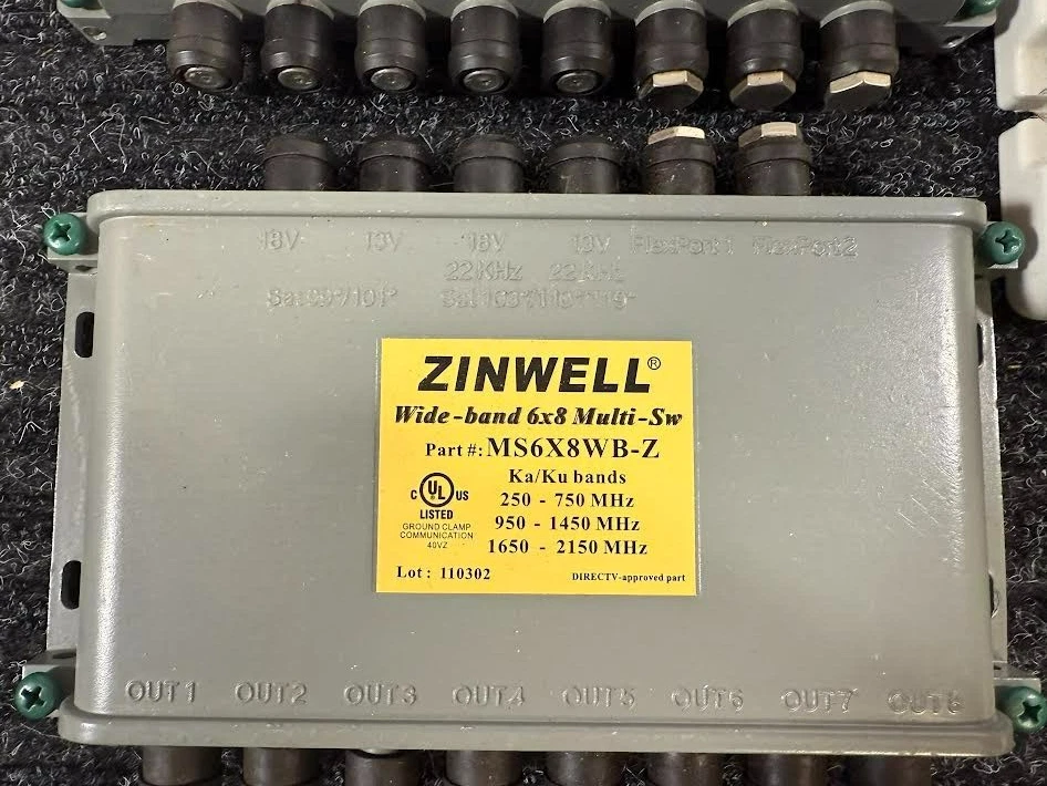 MS6X8WB-Z Zinwell Wide-Band 6x8 Multi-Switch Ka/Ku Dish Antenna and Amplifier - Image 3 of 4