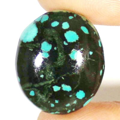 23.00 Ct A+ 100% Natural Tibet Turquoise Loose Gemstone Oval Cabochon 22x26x6 mm