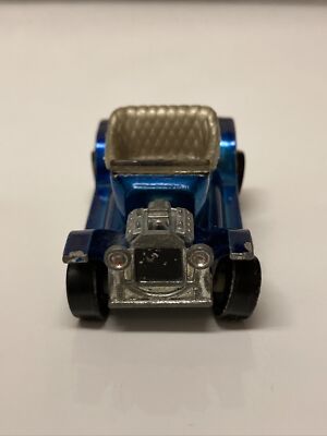 Hot Wheels Redline Hot Heap 1967 Tilted Windshield Blue Made in