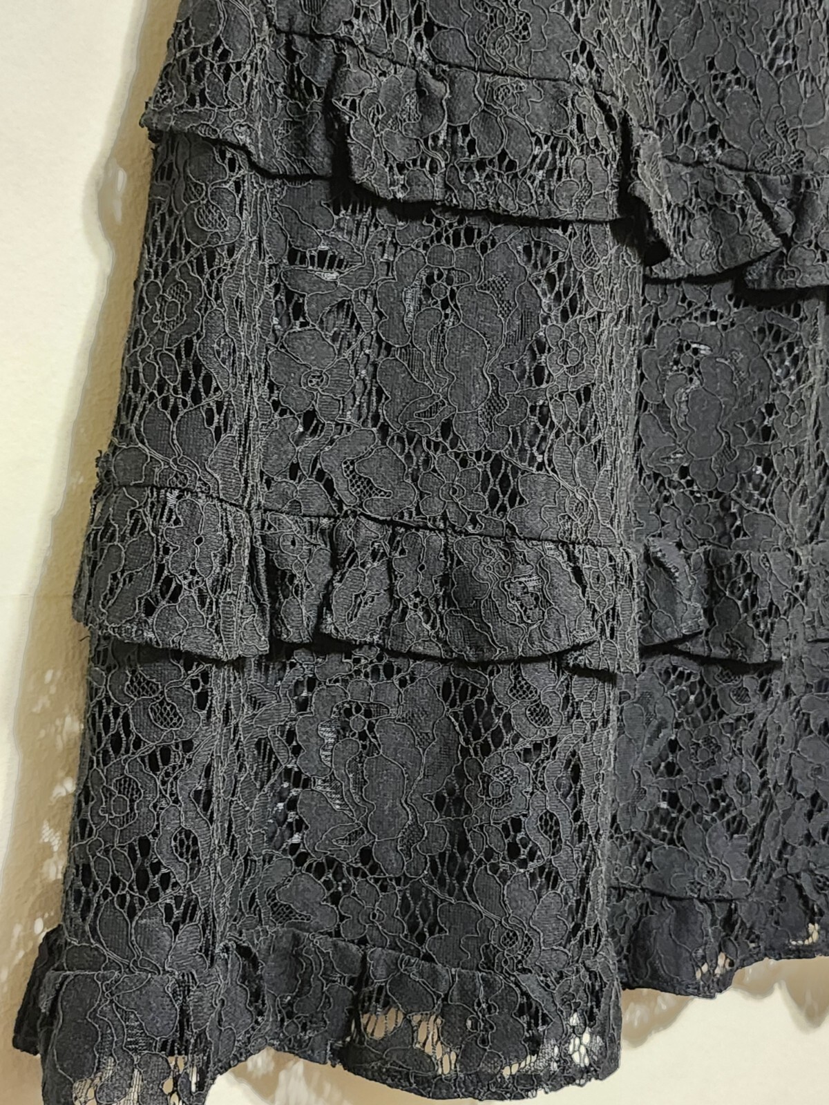 Divided by H&M Women's Black Lace Crochet Short Summer Dress - Size 2