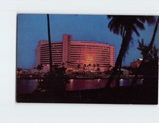Postcard Fabulous Fontainebleau Hotel At Eventide Miami Beach Florida USA