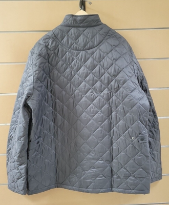 Barbour Flyweight Chelsea Quilted Jacket Coat Gray Men's XXL 2XL *READ  DESC*