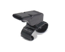 Fischietto in plastica nera con supporto per dita