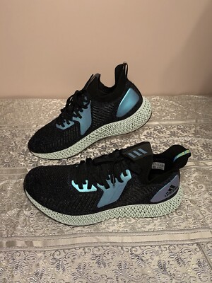 Adidas Alphaedge 4D Core Black-Glory Blue-Collegiate Purple FV6106 Men's  Size 12
