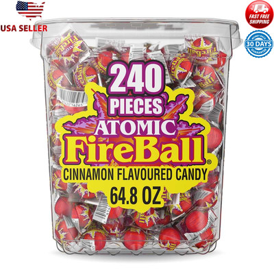 Cinnamon Candy Jawbreakers Individually Wrapped 240 Count Intense Heat Treats US