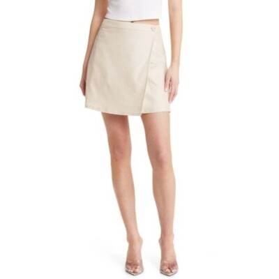 【新品】Bluelea Wrap culotte skirt 36 beige Utility Wrap Skirt – La Garçonne