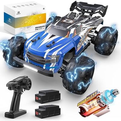 DEERC Brushless Extreme High Speed RC Truck, 1:16 4X4 RTR schnelle RC Cars für