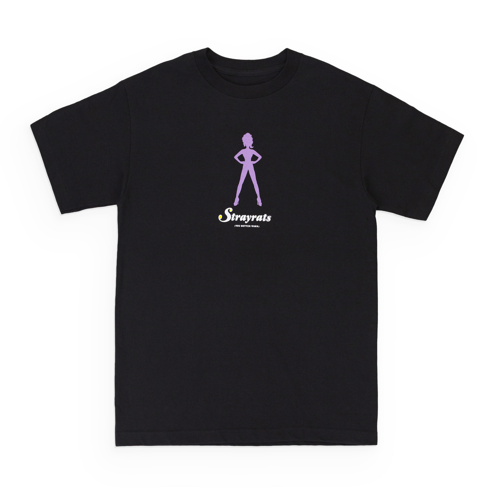 ЧЕРНАЯ ФУТБОЛКА NWT STRAY RATS С КОРОТКИМ РУКАВОМ, РАЗМЕР L $34