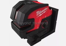 Milwaukee M12 CLL4P-0C 12V Green Cross Line Laser With 4 Points (Body Only)