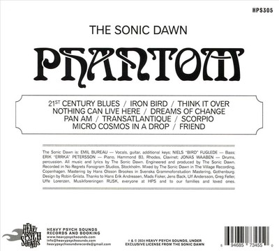 THE SONIC DAWN PHANTOM NEW CD
