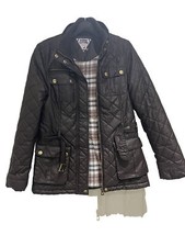 Ladies Girls Size 8 Kangol Padded Brown Jacket Fully Lined.