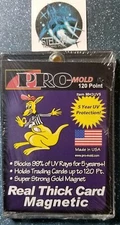 (1) Pro-Mold 120 Pt (Real Thick Card) Magnetic Card Holder 5 Year UV Protection