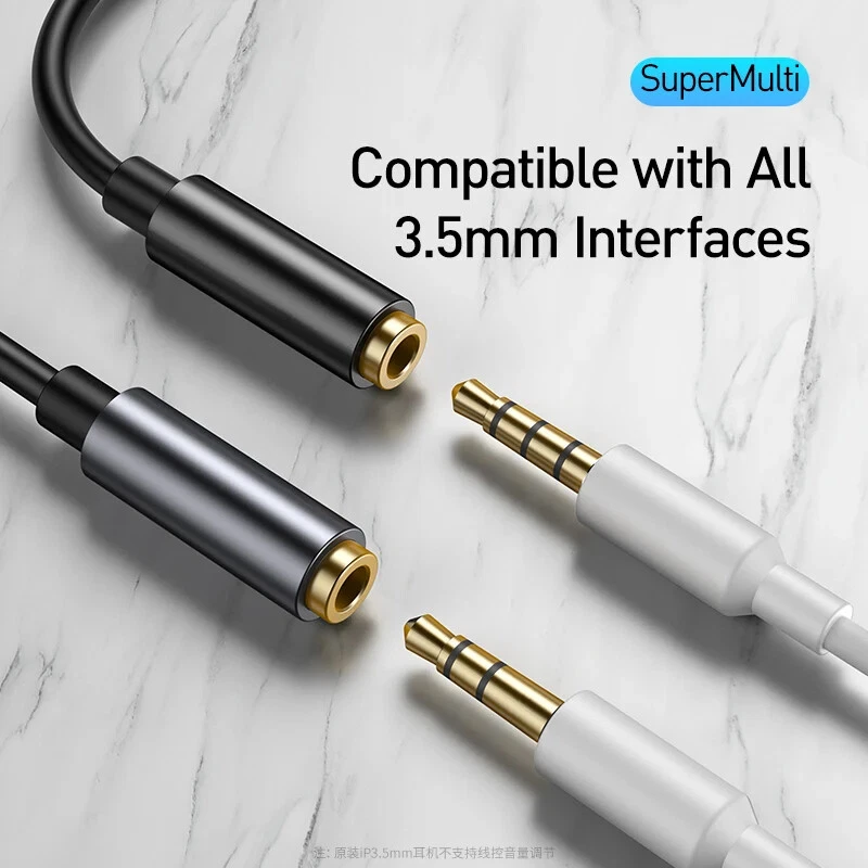 Baseus USB Type C to 3.5mm Earphone Jack 3.5 AUX Cable USB C Adapter Audio Cable - Image 3 of 4