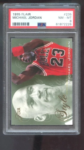 1995-96 Fleer Flair #235 Michael Jordan Style PSA 8 Graded Card NBA 95-96 1996