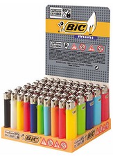 50 Accendini BIC MINI PICCOLI J25 COLORATI Pietrina  1 Box