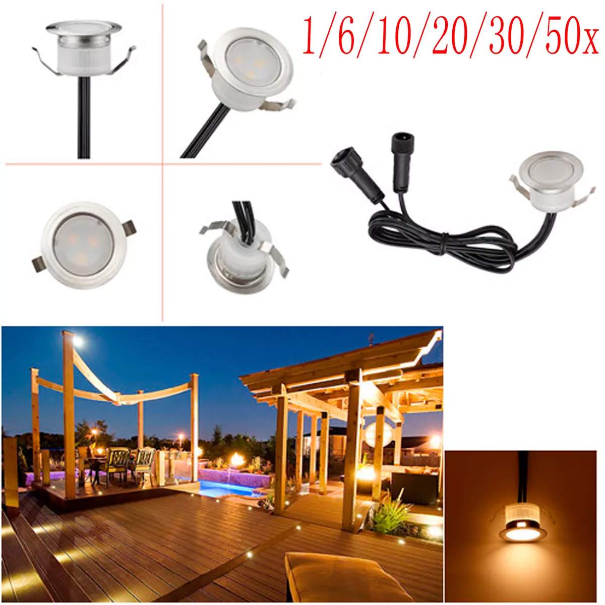 12v outdoor 2024 step lights