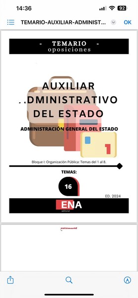 Temario Digital Auxiliar De Administración Del Estado