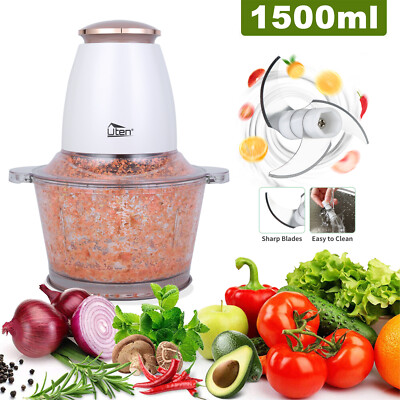 Elektrisch Multi Gemüse zerkleinerer Knoblauchhacker Obst Zwiebelschneider 1.5L