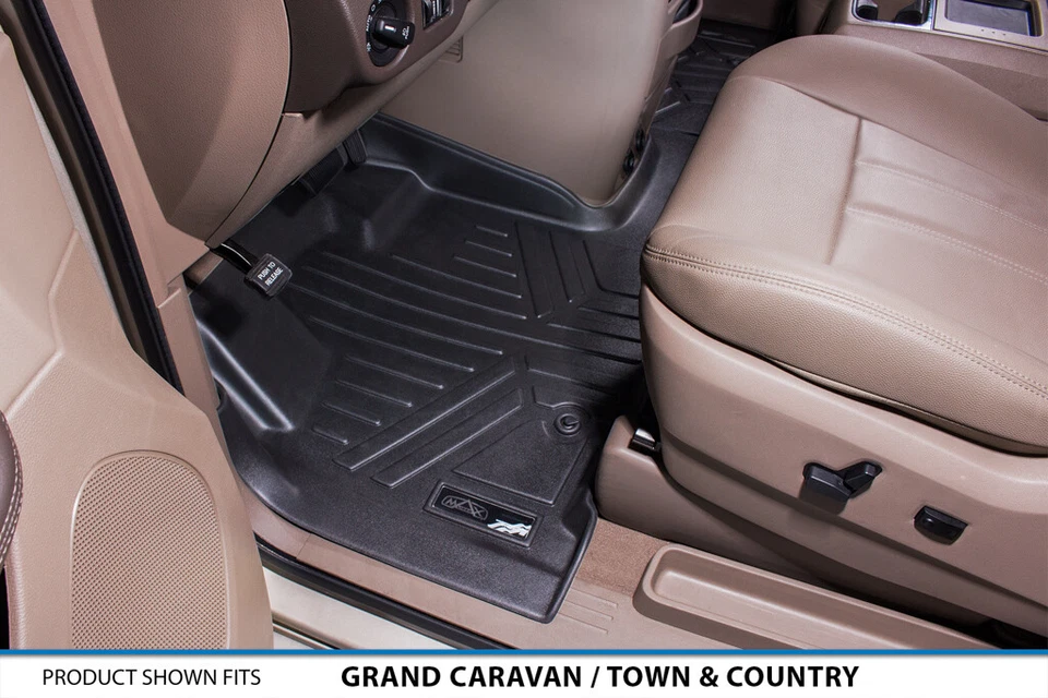 SMARTLINER Floor Mats Cargo Trunk Liner 2008-2019 Grand Caravan Town And Country - Image 2 of 4