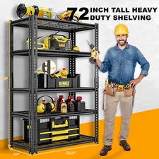 4 Tier Adjustable Shelving Heavy Duty Garage Organizer Storage Wire Rack Shelf