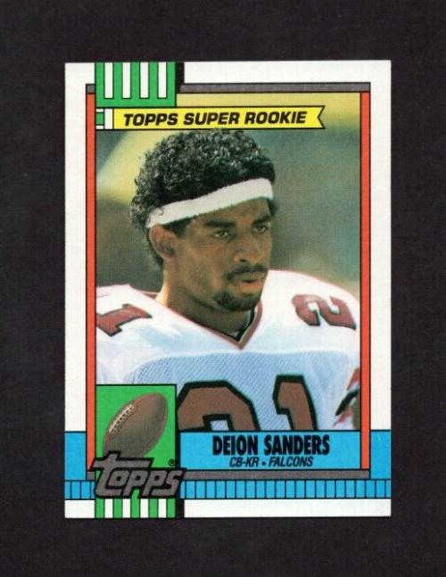 1990 Topps Football Rookie Deion Sanders Atlanta Falcons #469 Super Rookie