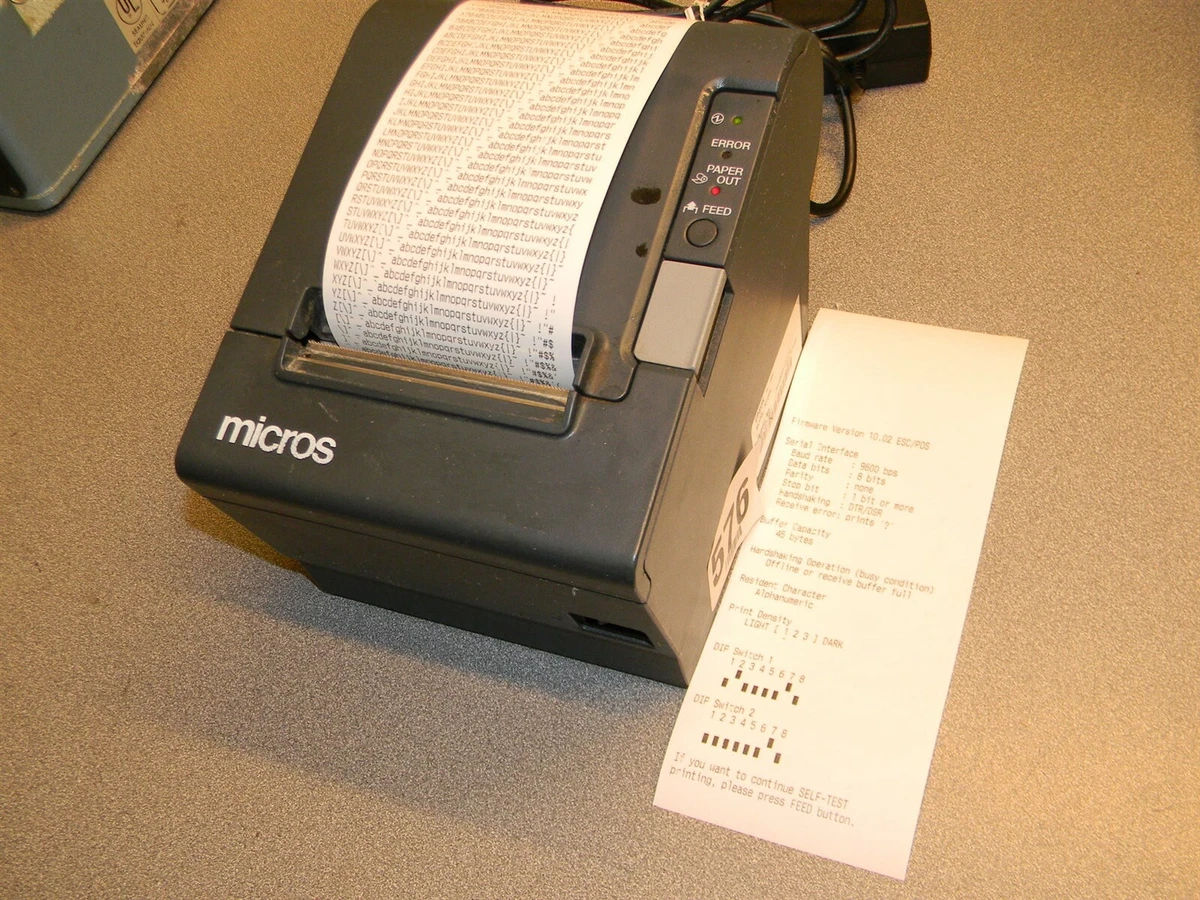 Epson TM T88IV Receipt Printer M129H W Micros IDN Interface UB IDN