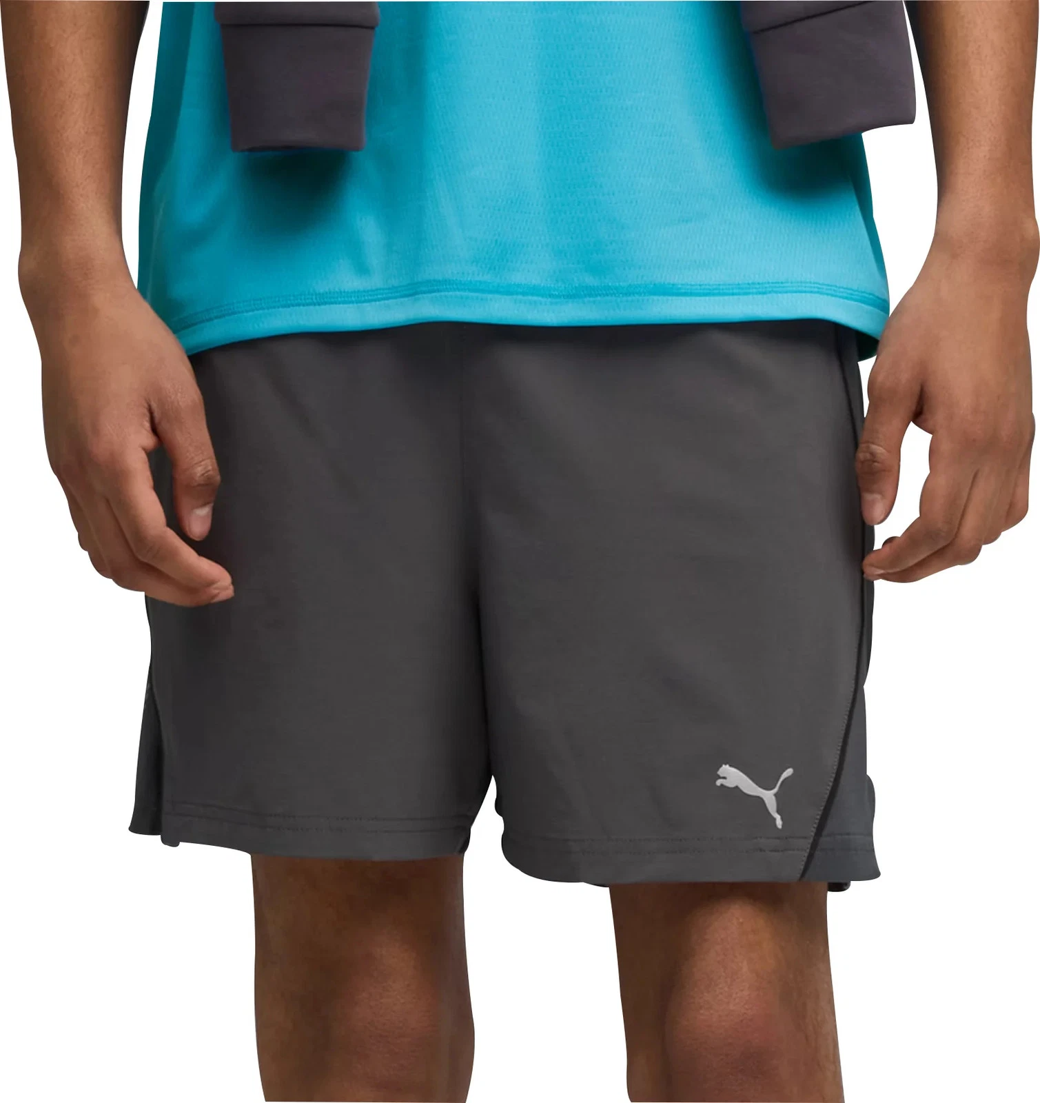 Puma Velocity Mens Running Shorts Grey 5 Inch Run Jogging Short
