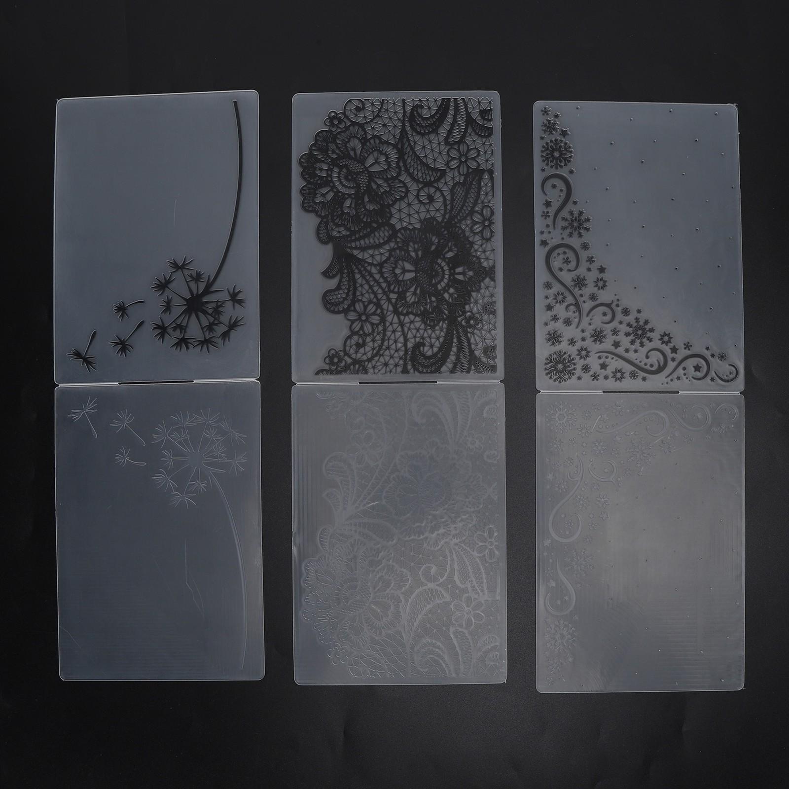 3Pcs Plastic Embossing Folders DIY Card Making Scrapbooking Embossed Template