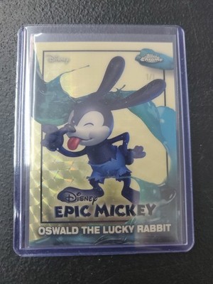 Oswald The Lucky Rabbit 2026  Chrome Disney Neon Card # EM-5 Epic Mickey 1 Of 1