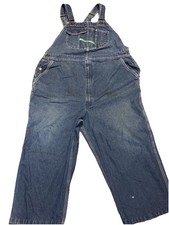 Vintage Key Imperial Denim Carpenter Bib Overalls Men  s Size 46x23 Workwear