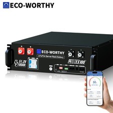 ECO-WORTHY 5120Wh 48V 100AH LiFePO4 Lithium B...