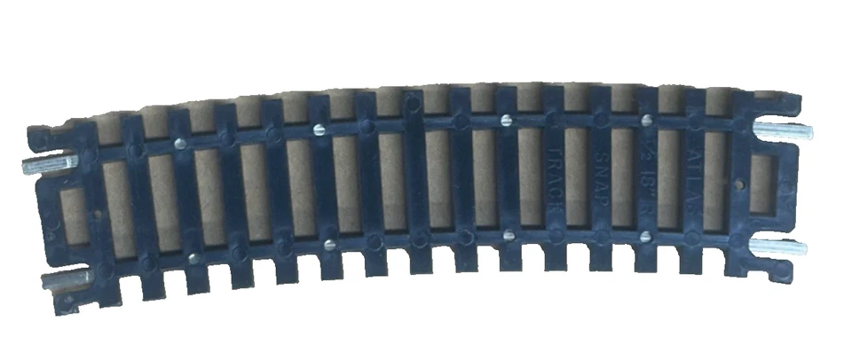 12 PCS (1 PKG/4 EACH+8 LOOSE) ATLAS NIC SIL 1/2-18" RADIUS TRACK #834-$6 SHIP - Image 3 of 3